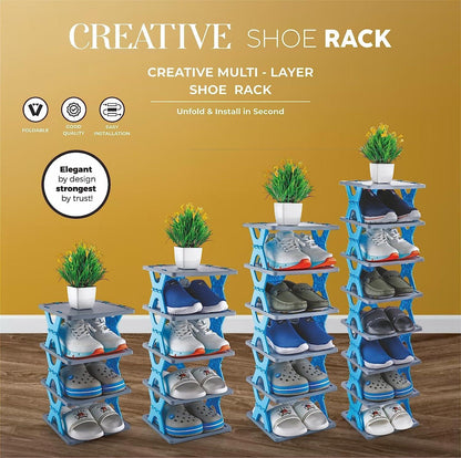 Smart Foldable Shoes Tier Shoe Rack 6 Layer